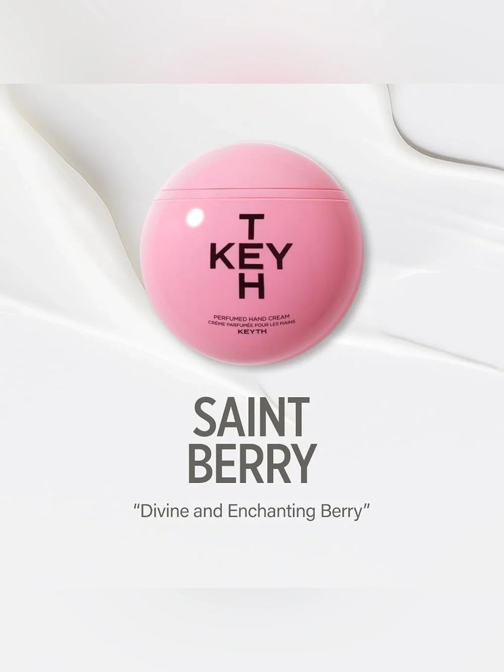 KEYTH Perfumed Hand Cream, Scent: Saint Berry, 2.36 fl oz -NWT